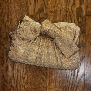 Loeffler Randall Rayne bow clutch DUPE